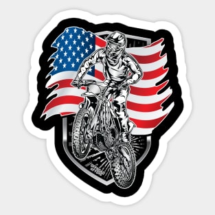 USA Motocross Sticker